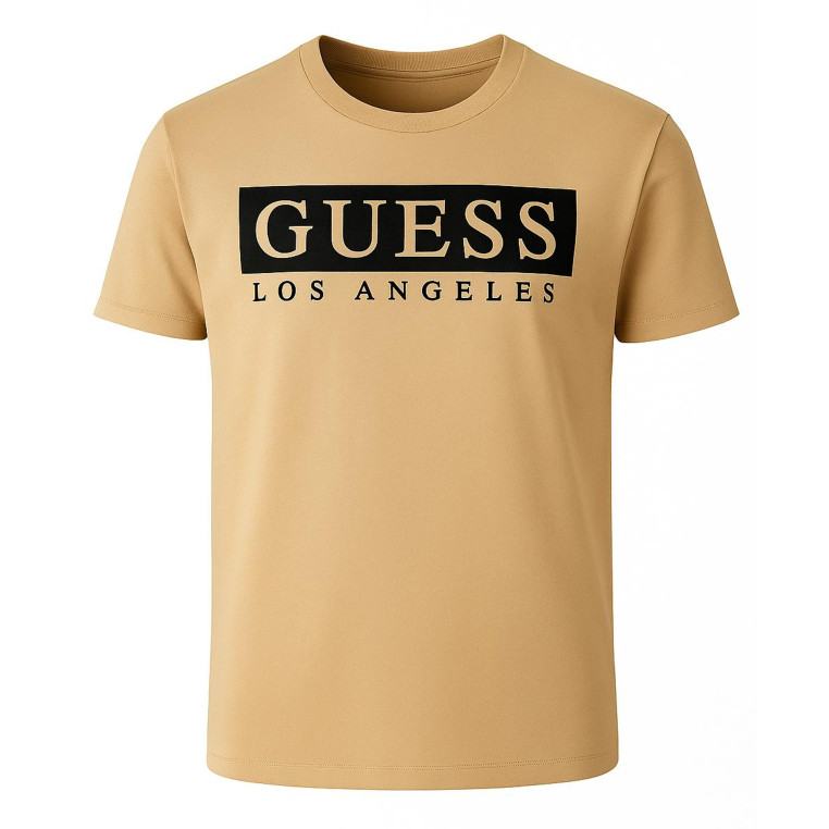 Guess Pánské Tričko Greg Tee béžové